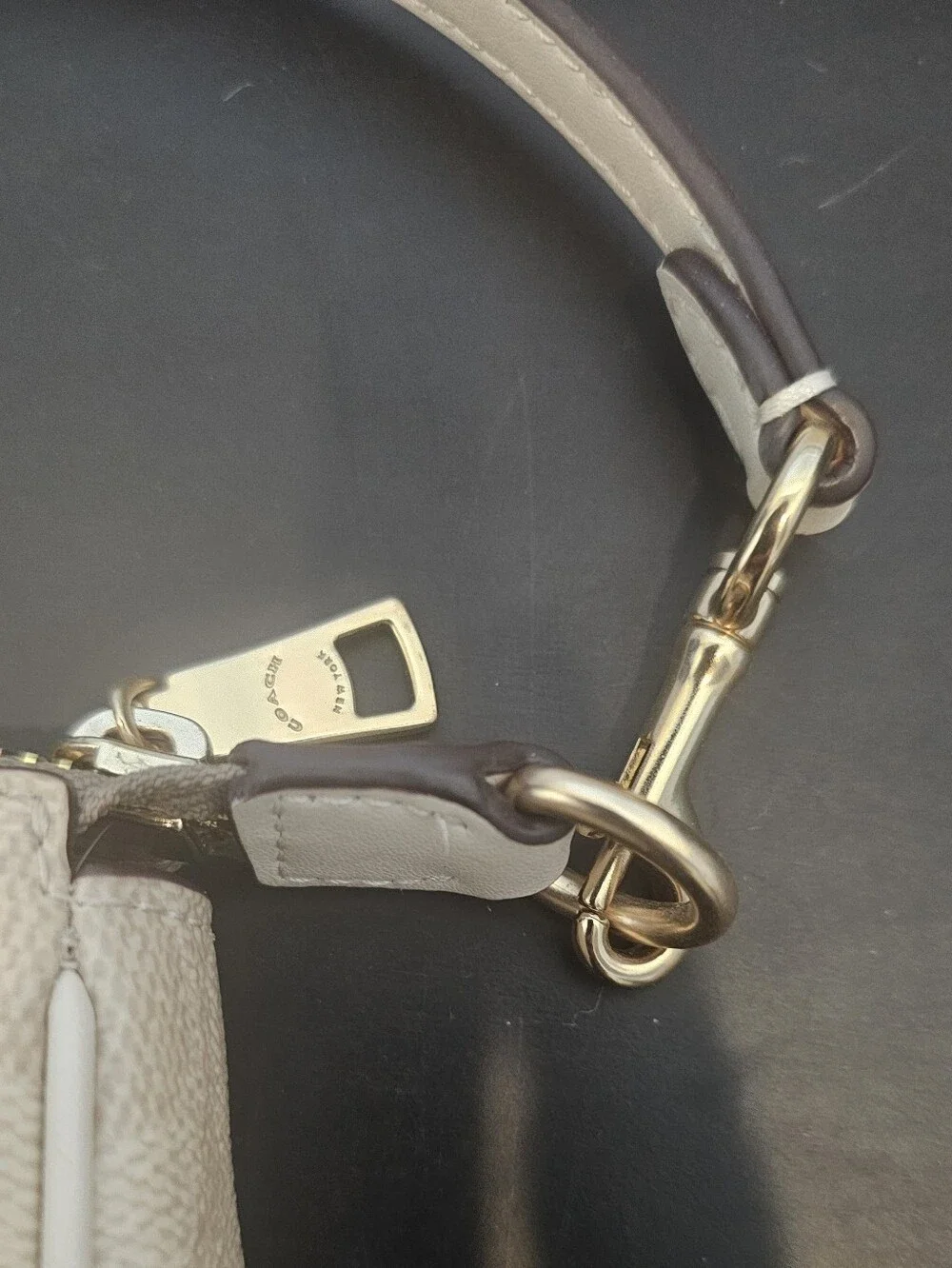 Coach Signature Mini Shoulder Bag in Light Beige - Picture 5 of 8